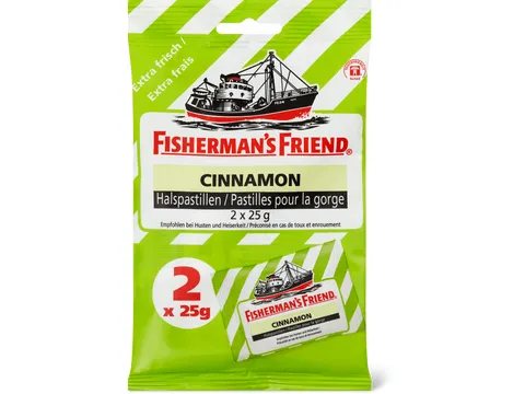 Fisherman's Friend · Pastilles pour la gorge · Cinnamon  2x25g