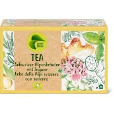 Infusion aux herbes des Alpes suisses · Bio, avec gingembre 26g