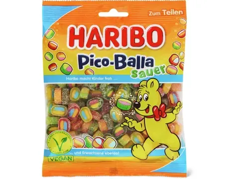 Haribo · Pico-Balla · acidulés, végétalien 160g