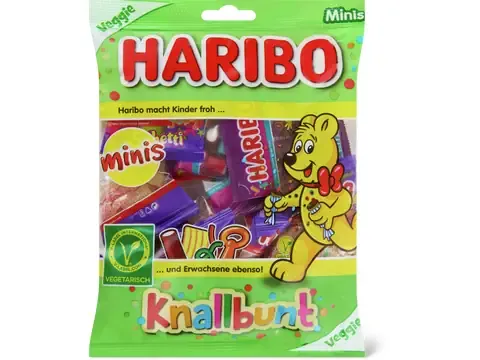 Haribo · Knallbunt · minis, végétarien 230g