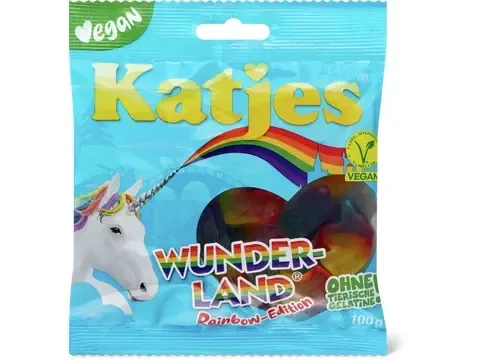 Katjes · Wunderland · Rainbow-Edition, végétalien 100g