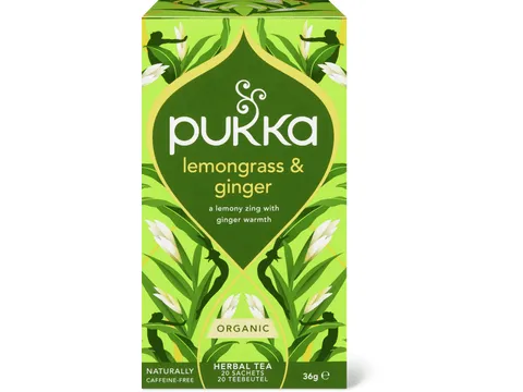 Pukka · Infusion aux plantes · Bio, Citronnelle et gingembre 36g