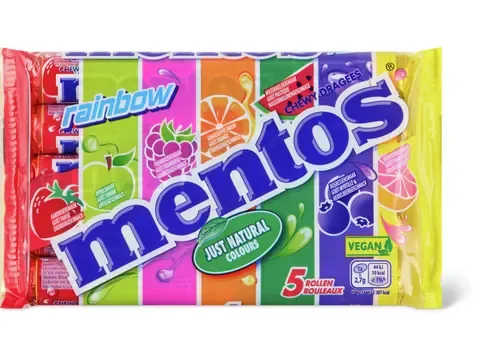 Mentos · Chewy Dragees · Rainbow 5x38g