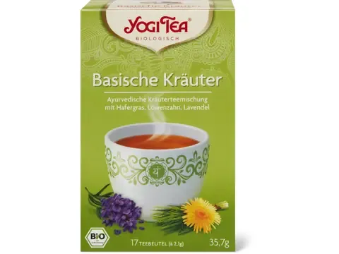 Yogi Tea · Infusion Équilibre Basique · Bio, Herbe d’avoine, pissenlit et lavande 35.7g