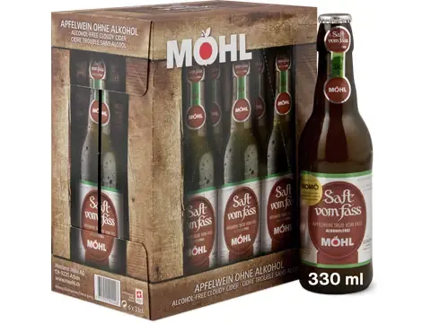 Mosterei Möhl · Cidre Saft vom Fass Möhl 6x33cl