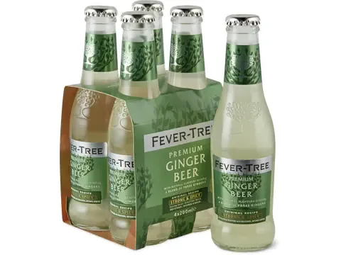 Fever Tree · Premium Ginger Beer 4 x 200ml