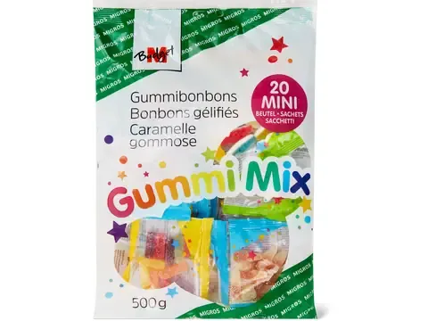 M-Budget · Bonbons gélifiés Gummi Mix 20x25g