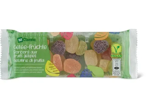 M-Classic · Bonbons aux fruits gélifiés · végétalien 250g