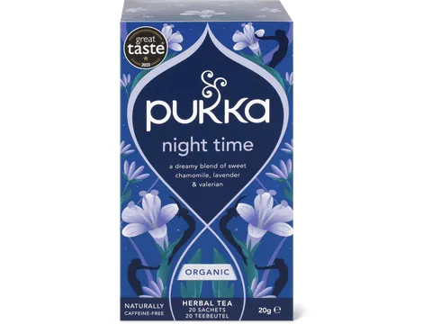 Pukka · Infusion Nuit paisible · Bio, Fleurs d’avoine, lavande et tilleul 20g