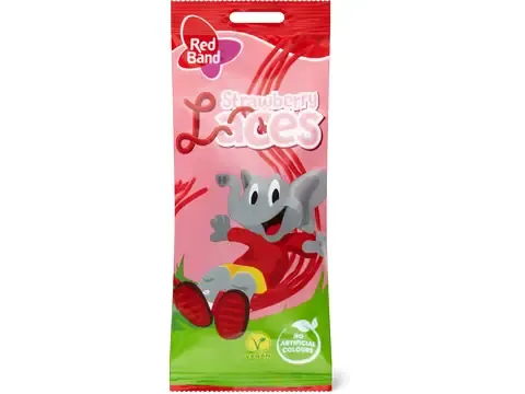 Red Band · Strawberry Laces · végétalien 100g