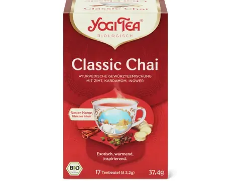 Yogi Tea · Infusion Classic Chai · Bio, Cannelle, cardamome et gingembre 37g