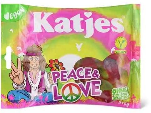 Katjes · Peace &amp; Love · végétalien 210g