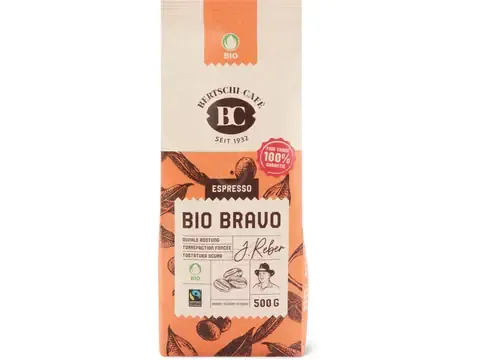 Bertschi · Café en grains · Bio, Espresso Bravo 500g