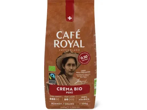 Café Royal · Café en grains · Bio, Crema Peru 500g