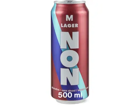 Non · Canette Lager · sans alcool 500ml