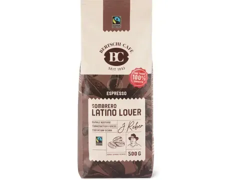Bertschi · Café en grains · Espresso Latino Lover 500g