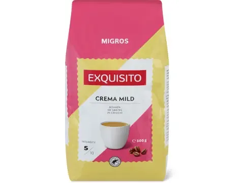 Exquisito Café en grains · Crema mild 500g