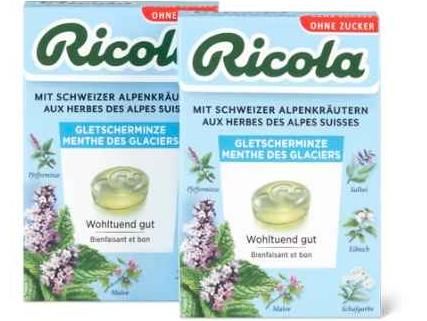 Ricola · Bonbons · Menthe des glaciers, Sans sucre ajouté 1x50g