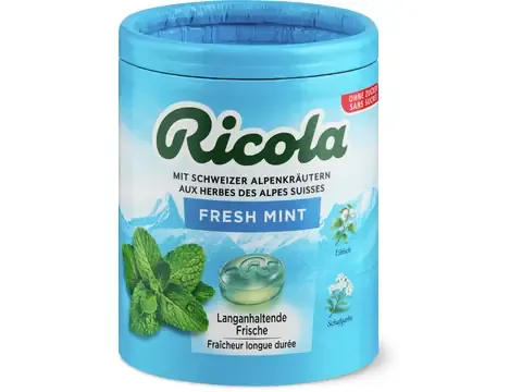 Ricola · Fresh Mint · Sans sucre ajouté 100g