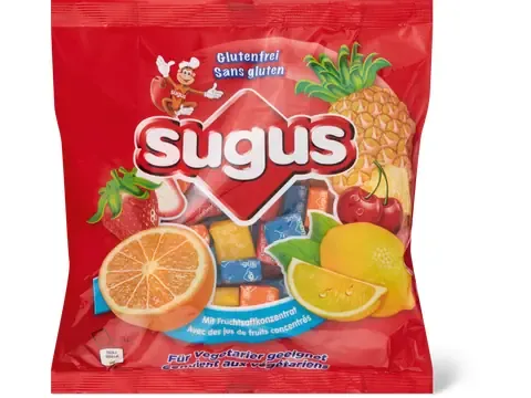 Sugus · Bonbons à mâcher · à base de concentré de jus de fruits 400g