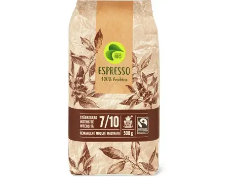 Café moulu · Bio, Espresso 500g