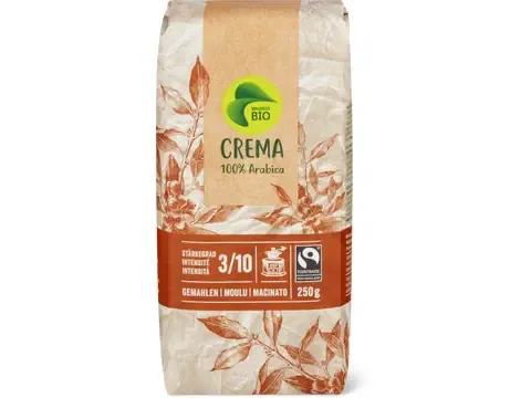 Café moulu · Bio, Crema 250g