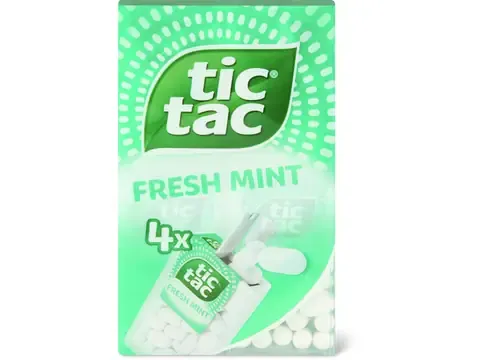 Tic Tac · Bonbons · Fresh mint 4x18g