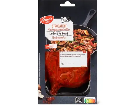 émincé de boeuf stroganoff 100g