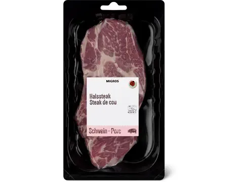 Steaks de cou de porc 100g