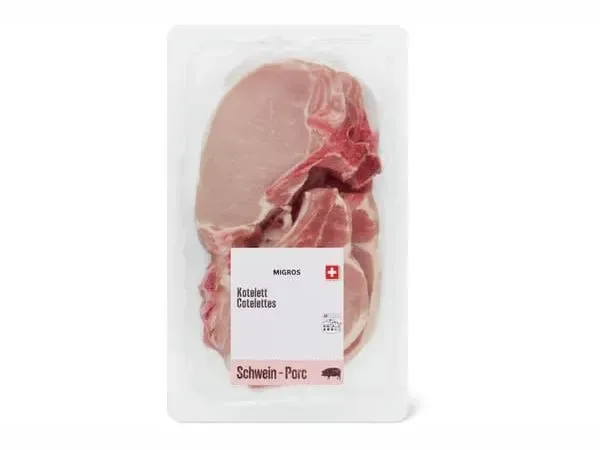 Côtelettes de porc · maigres 525g