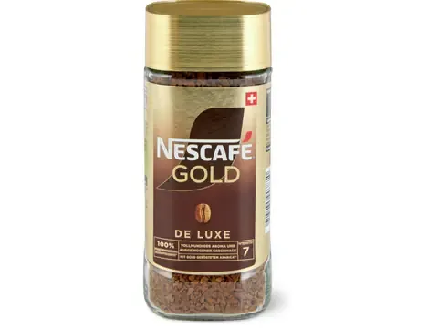 Nescafé Gold · Café soluble · De Luxe 100g