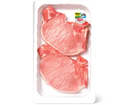 Côtelettes de porc · De la région 100g