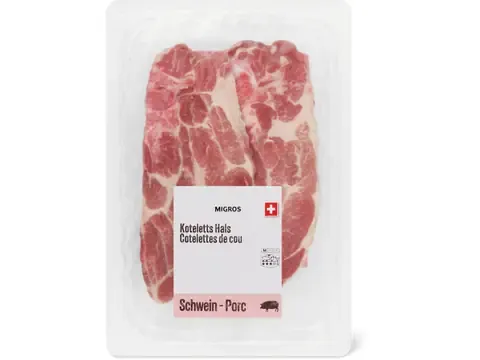 Côtelettes de porc 100g
