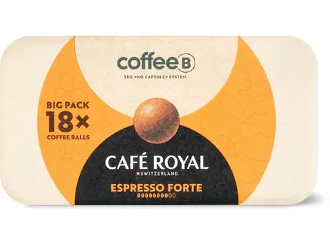 CoffeeB By Café Royal · Espresso Forte · 18 boules 180g