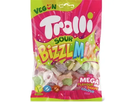 Trolli · Sour Bizzl Mix · végétalien 200g