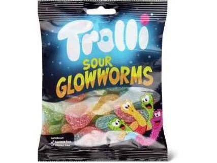 Trolli · Sour Glowworms 100g