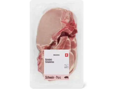 Côtelettes de porc · maigres 100g