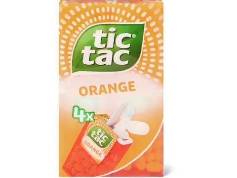Tic Tac · Bonbons · Orange 4x18g