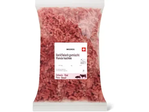 Viande hachée · mélangée 100g