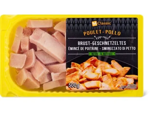Émincé de poitrine de poulet 500g