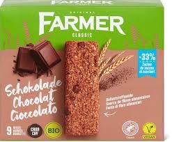 Farmer · Crunchy Chocolat · Bio 9x19g
