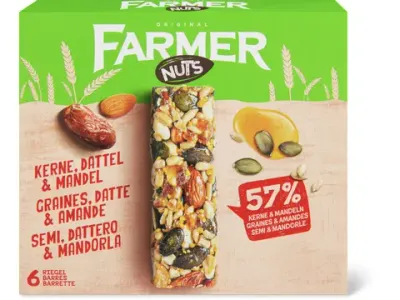 Farmer · Nuts · Graines, dattes et amandes 6x30g