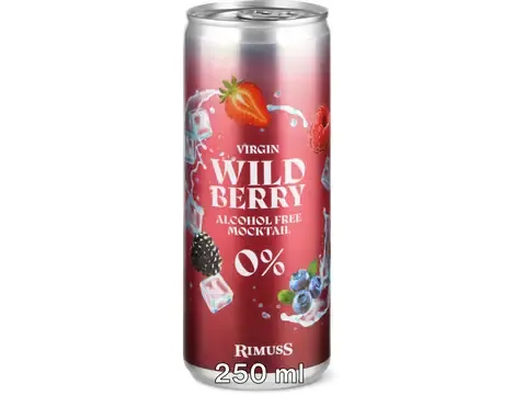 Rimuss · Wildberry 0,0 · sans alcool 250 ml