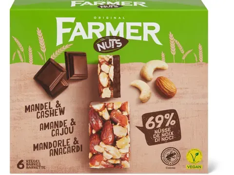 Farmer · Chocolat Amande et Cajou 6x32g