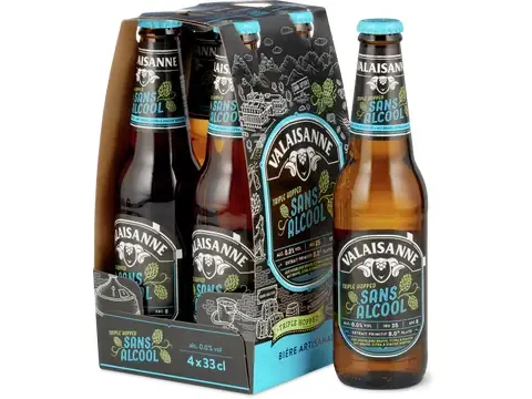 Valaisanne · Bière au houblon · sans alcool 4 x 330 ml