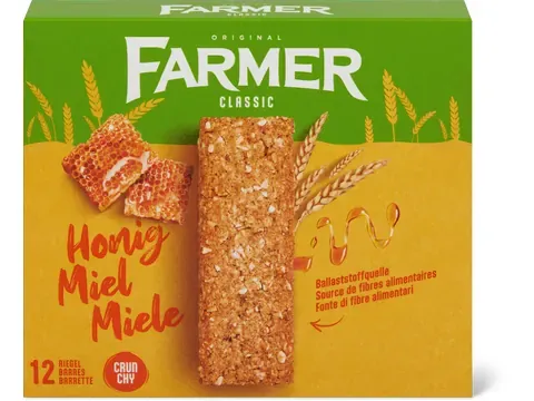 Farmer · Crunchy · Miel 12x20g