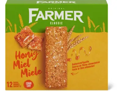 Farmer · Crunchy · Miel 12x20g
