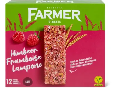 Farmer · Soft · Framboise, végétalien 12x20g