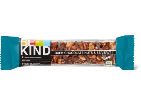 Be-Kind · Dark Chocolate Nuts &amp; Sea Salt 40g