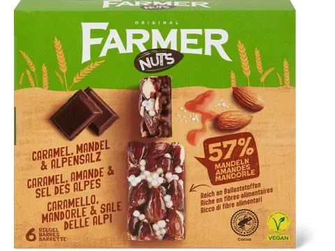 Farmer · Nuts · Caramel Amande 6x32g